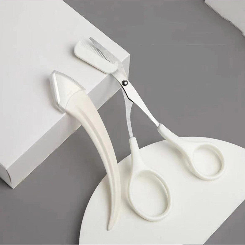 Øjenbryn Trimning Kniv Med Kam Buet Måne Små skønhedsartikler Gadgets