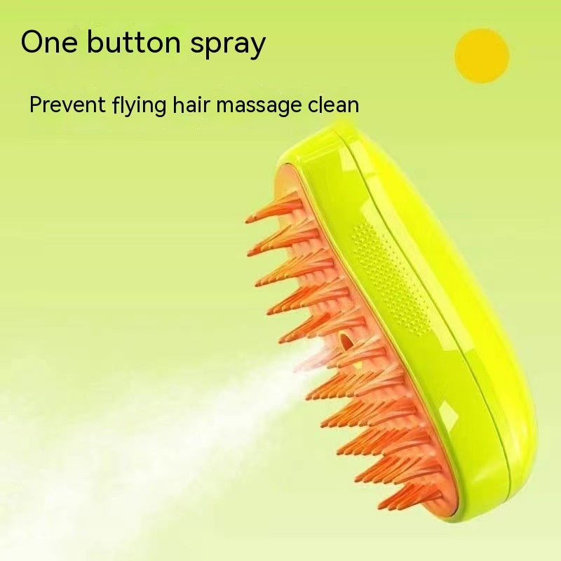 Electric Pet Grooming Brush – Steam, Massage & Hair Removal
